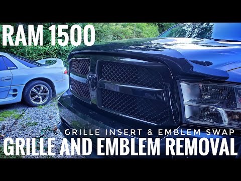 Ram 1500 Emblem and Grille Insert SWAP! | Install & How to Remove Grille