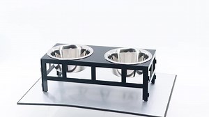 Personalized Dog or Cat Bowl Holder, Pet Bowl Holder With Pet Name, Elevated Dog Food Stand, 12 Colors & 7 Sizes, Durable 14-gauge Steel - Etsy