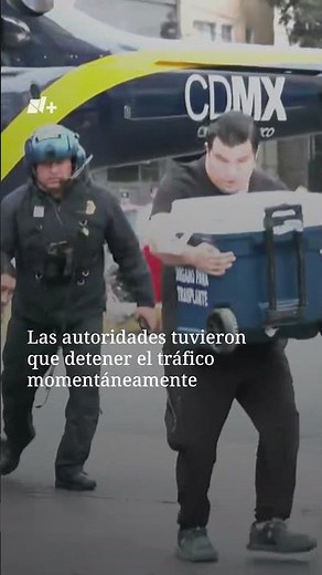 Helicóptero aterriza en Av. Cuauhtémoc para entregar un hígado - N+