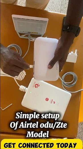 #Setup of airtel odu router/zte model
