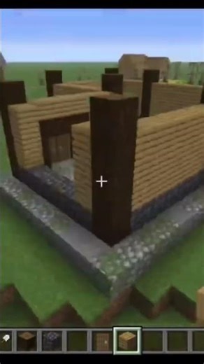 Building Starter Bases And Improving In Minecraft #buildingtutorials #learnwithme #minecraftshort