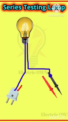 Series Testing Lamp for electric wiring 💡 #electrical #electrician #electric