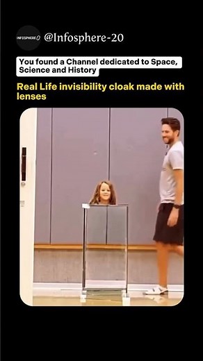 Real life invisibility cloak 🤯