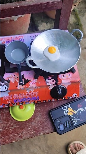 Chef cilik siap masak! 🍳👨‍🍳 mainan kompor LED mini super seru #masakmasakanmini #kidstoys #mainan