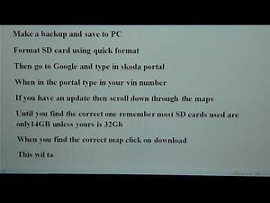 Skoda admunsen map update for Karoq