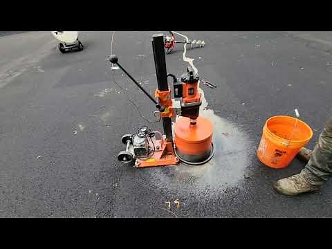 This is how WE do post sleeve installation on tennis post.