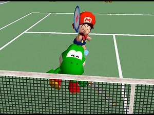 Mario Tennis 64 Doubles Rainbow Cup - Yoshi and Baby Mario