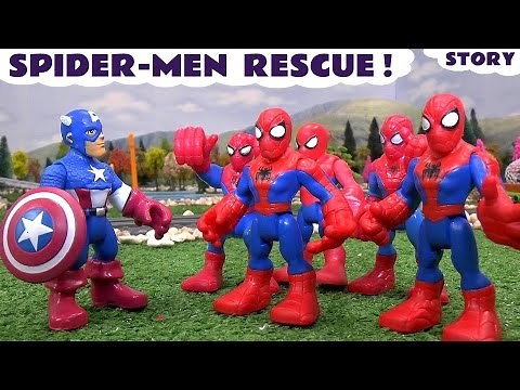Superhero Rescue Story for Kids with Spiderman And Captain America