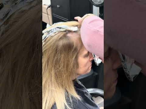 Root Touch-Up & Highlights | Foil Technique + Conditioner Method
