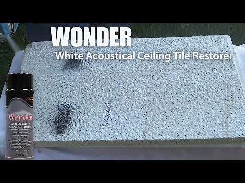 Fix Ceiling Tile Stains with WONDER Ceiling Tile Restorer