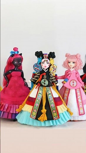 Dollightful Patterns Etsy now has the Fantasy Hanbok!