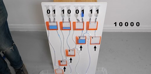 Logic Flows, Literally, In This Water Adder