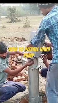how to install hand pump
