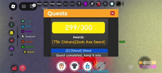 Chakra Training in Anime Fighting Simulator