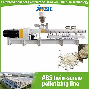 [Hot Item] Jwell Plastic Granulator for Pellet High Automatic ABS Twin-Screw Pelletizing Line Granule Making Machine Plastic Extruder Making Machinery