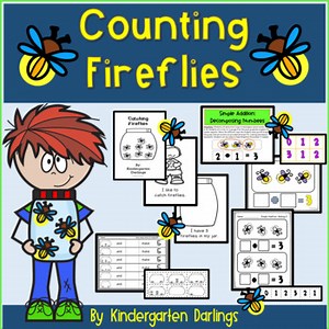 Bug & Insect Math Unit on Fireflies Numbers 0-20, Addition, Subtraction & More