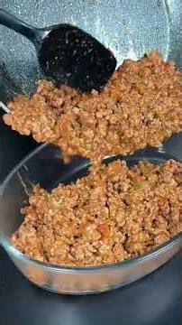 Cheesy Minced Meat & Red Lentil Casserole | Easy Baked Dinner Recipe