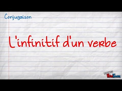 L'infinitif d'un verbe