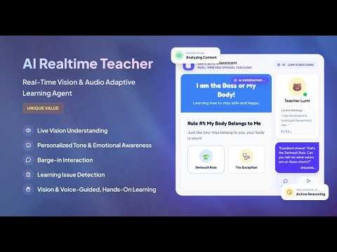 MiniVerse: real-time AI teacher.Hands-on, adaptive, interactive with multimodal AI learning agent.
