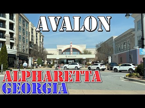 Avalon - Alpharetta - Georgia - 4K Neighborhood Drive