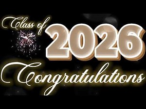Class of 2026 🎓 Celebration Background | 60-Minute Loop | Graduation Party Display