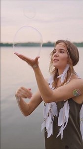 Serene Moments with Giant Bubbles 🫧✨ #nature #relaxing #bubbles