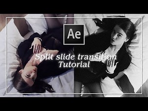 Split slide transition | After effects tutorial