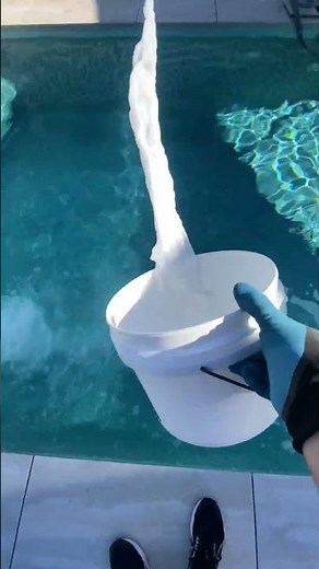Adding Pool Chemicals #swimmingpool #chemistry
