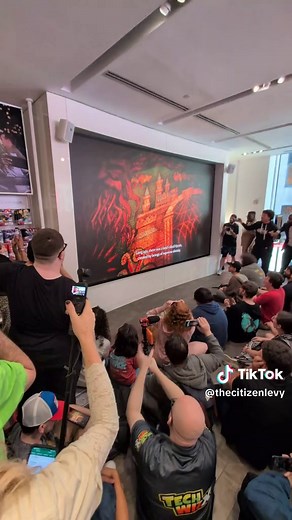 Zelda: Ocarina of Time REACTION at the Nintendo Store in New York City 😍🥳 #zelda #ocarinaoftime #nintendo #nintendodirect #nyc