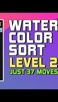 Water Color Sort Level 229 Walkthrough [37 Moves!]