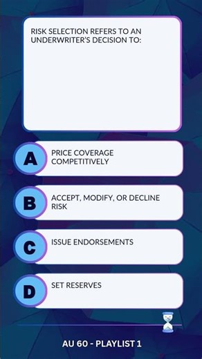 Risk Selection Concept