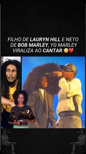 SHOWMUSICALL por adrian coimbra on Instagram: "Filho de Lauryn Hill, que também é neto de Bob Marley, lança sua primeira música e chama a atenção pelo talento YG Marley, estreou sua primeira música em dezembro de 2023, intitulada “Praise Jah in the Moonlight”. A canção, um reggae que apresenta um sample de “Crisis” de Bob Marley e The Wailers, expressa gratidão a Deus e celebra suas bênçãos. YG Marley apresentou a música durante a turnê em comemoração aos 25 anos do icônico álbum de sua mãe, “Th