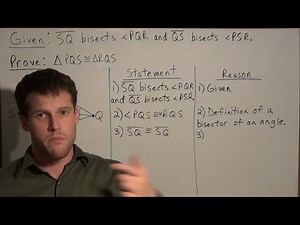 Triangle Congruence by ASA - Triangle Proofs