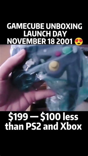 Opening a GameCube on Launch Day in 2001 — That Indigo Purple Hit Different 😍🎮 #gamecube #gaming