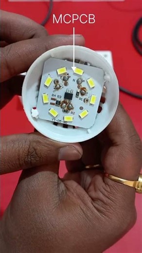 What's inside a LED bulb #experiment #led #eletrical #ledlights #diy