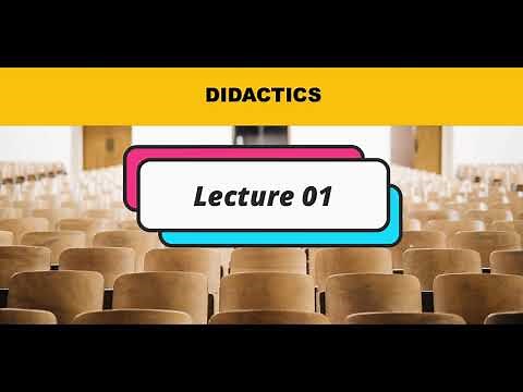 Introduction to didactics - introduction à la didactique (مدخل الى التعليمية)