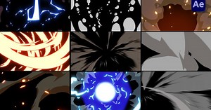 Smooth Explosion hand-drawn Transitions [After Effects]