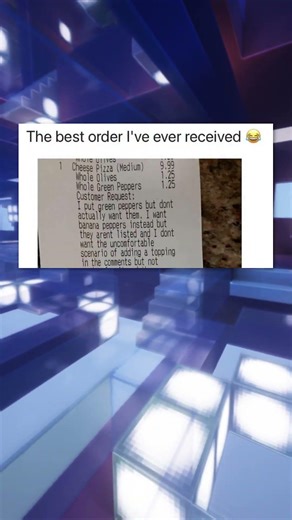 The best pizza order I've received 🍕