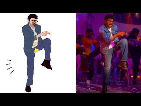 Mega Victory Mass Full Song | Mana ShankaraVaraPrasad Garu | Chiranjeevi | Venkatesh | Drawing meme