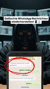 Gelöschte WhatsApp Nachrichten wiederherstellen! #handy #smartphone #lifehack #android #iphone #samsung #iphone16 #fy #whatsapp | Subtvv