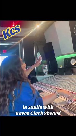The LEGENDARY “Karen Clark Sheard” of the “Clark Sisters” in the STUDIO