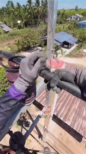 Power Line Insulator Installation | High Voltage Safety Work