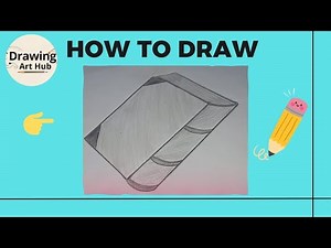 How to Draw a Book Step by Step 📖 | Easy Drawing tutorial for Beginners