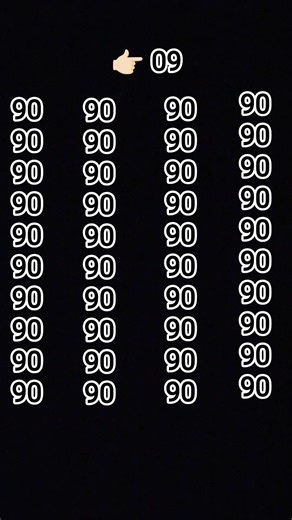 find 09 in the numbers #subscribe