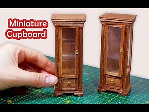 Miniatur Cupboard / Cabinet Tutorial - Dollhouse Furniture // Minyatür Mobilya