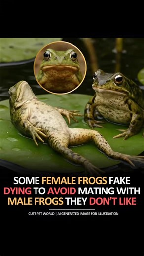 Ever seen a frog go totally still like it’s not even alive anymore? Here’s why that might happen. In early spring, ponds can turn into pure chaos for European common frogs. There are usually way more males than females. And some males don’t exactly ask politely. They grab on and hold tight, trying to mate. Sometimes multiple males pile onto one female. It can get so intense that the female can drown. But here’s the part that got me. Scientists filming these frogs noticed that females don’t just 