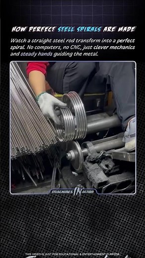 How Perfect Stell Spirals Are Made #shorts