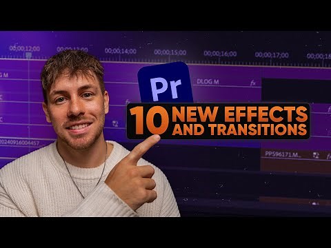 10 NEW EFFECTS and TRANSITIONS in Adobe PREMIERE - Tutorial