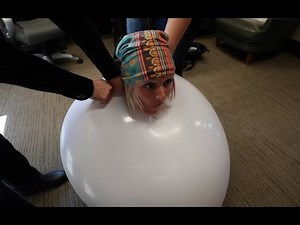 Woman Inside a Wubble Bubble