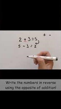 Maths Bite - Inverse Operations #maths